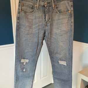 Levi’s 511 Slim, 31/32, Blue Wash ,Distressed